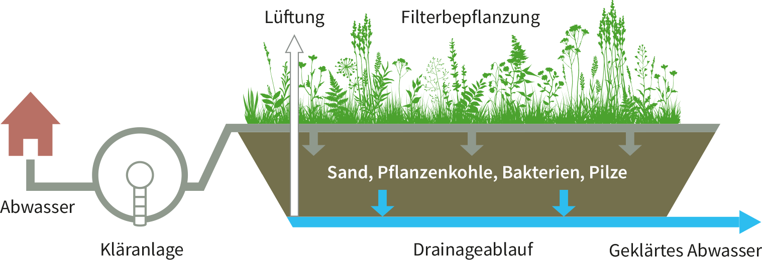 Grafische Darstellung Bodenfilter